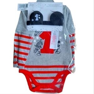 🛑 2 / $40 Sale! DISNEY Mickey Mouse My 1st Birthday Outfit NWT 18- 24 months